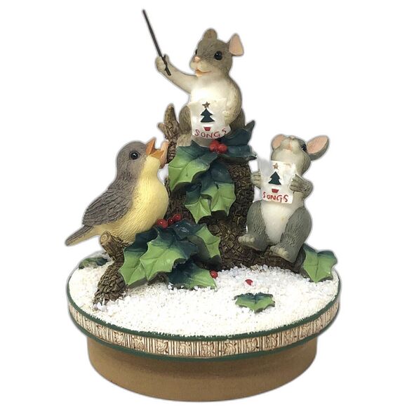 Fitz and Floyd Charming Tails Candletoppers #2002 Everybody Sing w/ Original Box - Picture 2 of 13